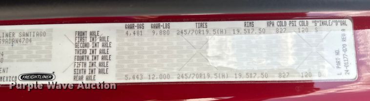 image for item EH4337 2010 Freightliner Buisness Class M2 ambulance