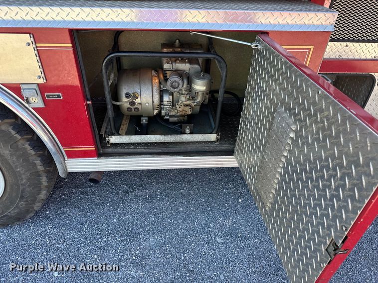 image for item EJ4398 1988 Ford  F800 pumper fire truck