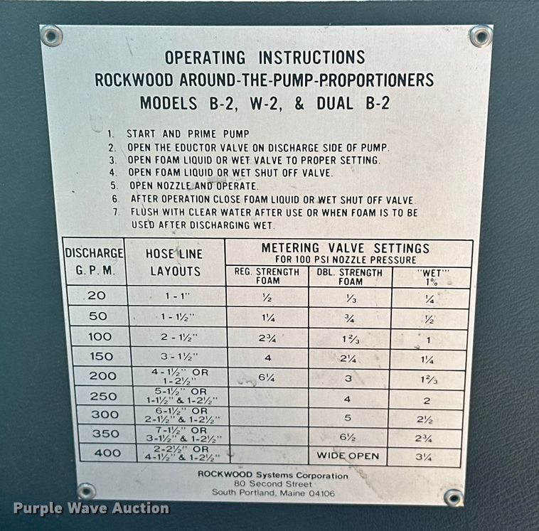 image for item EJ4398 1988 Ford  F800 pumper fire truck