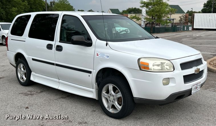 image for item EK4907 2008 Chevrolet  Uplander handicap accessible van