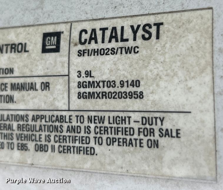 image for item EK4909 2008 Chevrolet  Uplander handicap accessible van