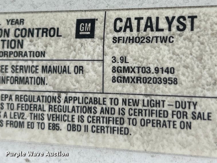 image for item EK4911 2008 Chevrolet  Uplander handicap accessible van