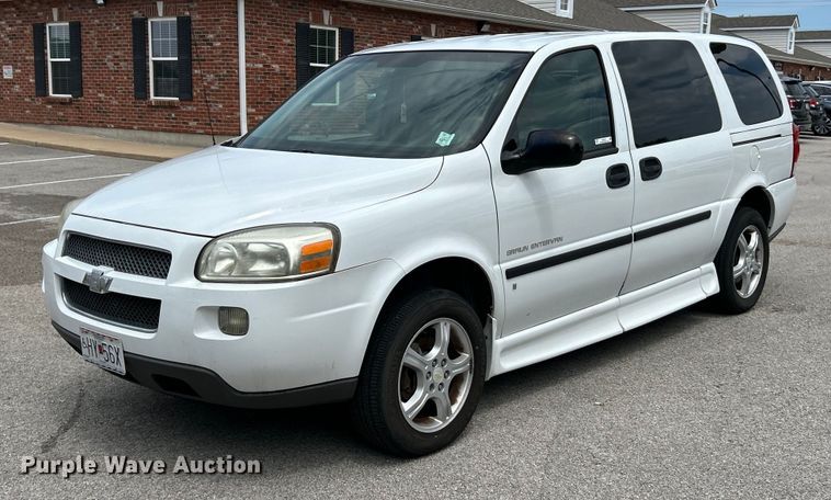image for item EK4912 2008 Chevrolet  Uplander handicap accessible van