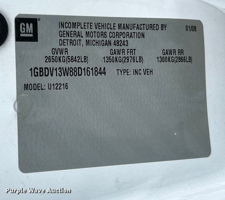 image for item EK4915 2008 Chevrolet  Uplander handicap accessible van