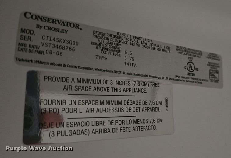 image for item EK6242 (2) refrigerators