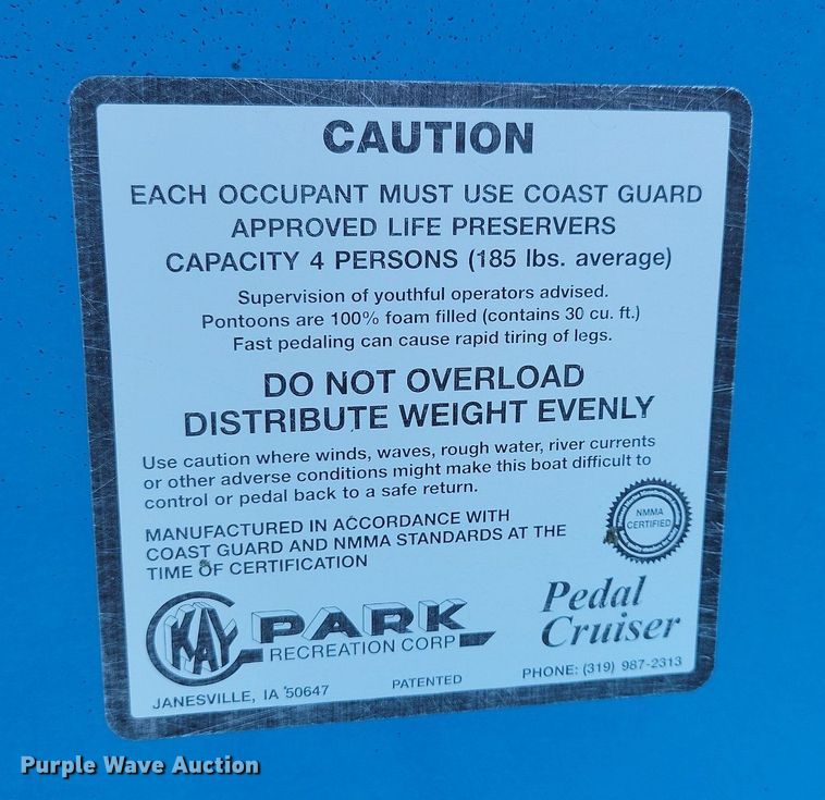 image for item KA9921 2008 Kay Pedal Cruiser paddle boat