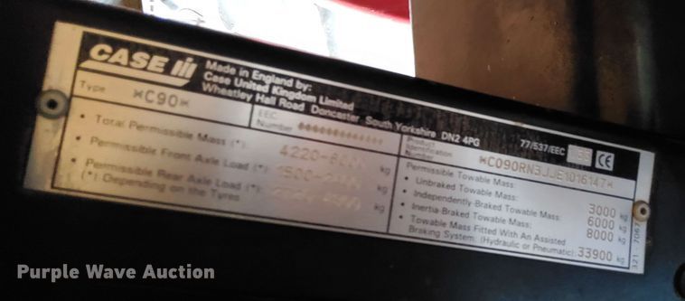 image for item LO9038 2000 Case C90 tractor