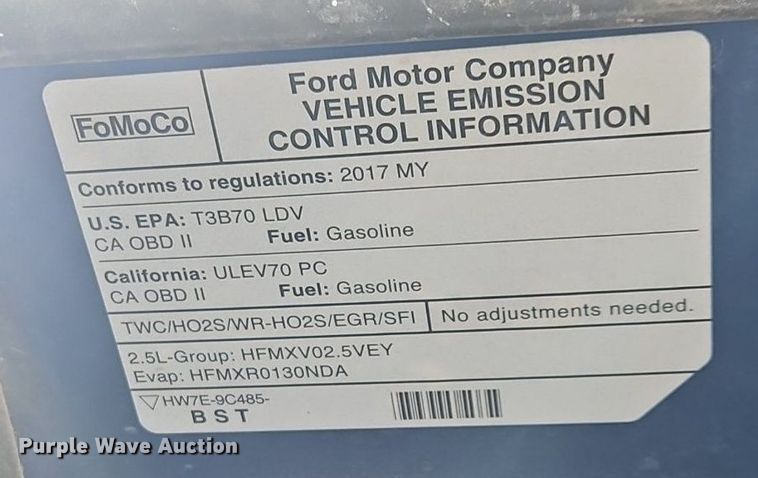 image for item ME9307 2017 Ford Fusion 