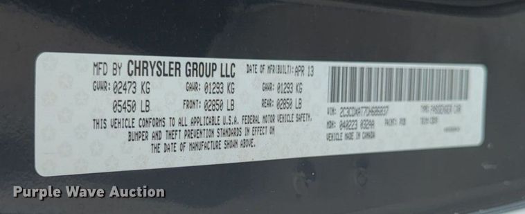 image for item NW9562 2013 Dodge Charger Police 