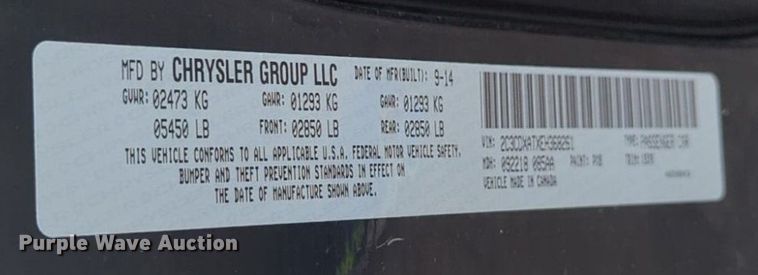 image for item NW9566 2014 Dodge Charger Police 