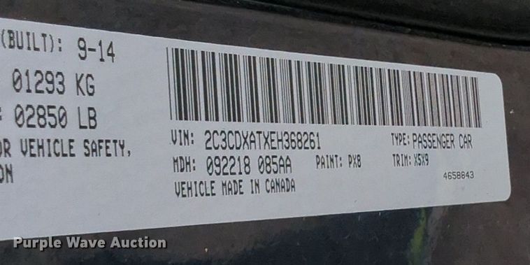 image for item NW9566 2014 Dodge Charger Police 
