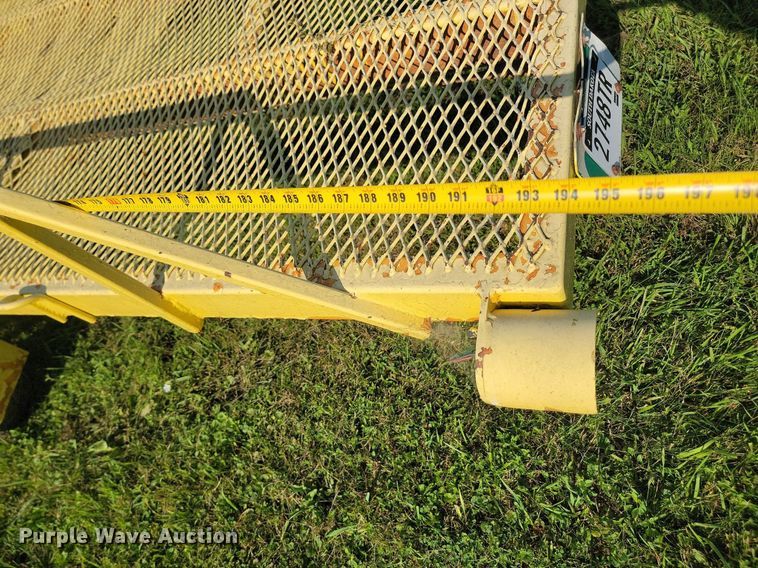 image for item OD9599 1991 Shop built utility trailer