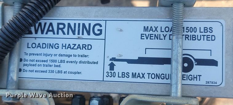 image for item OD9603 2015 Featherlite  utility trailer