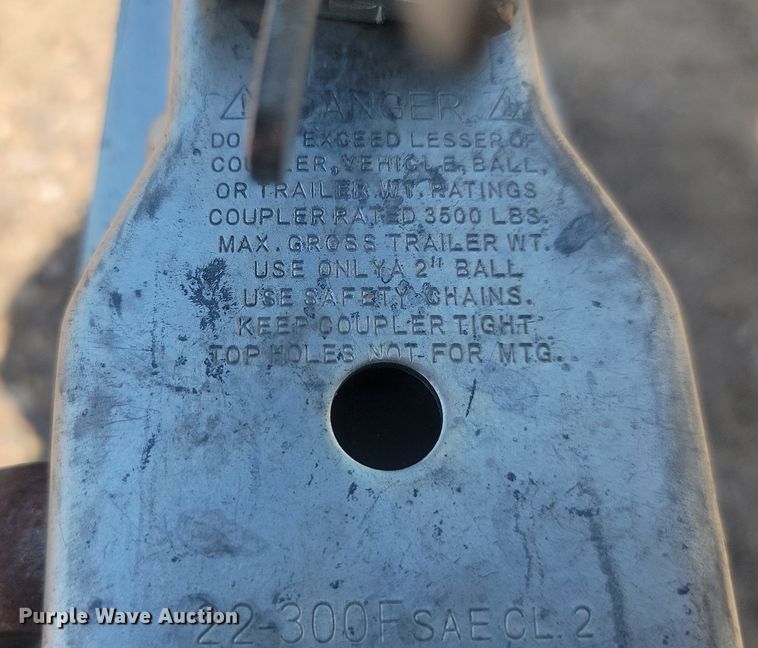 image for item OD9603 2015 Featherlite  utility trailer