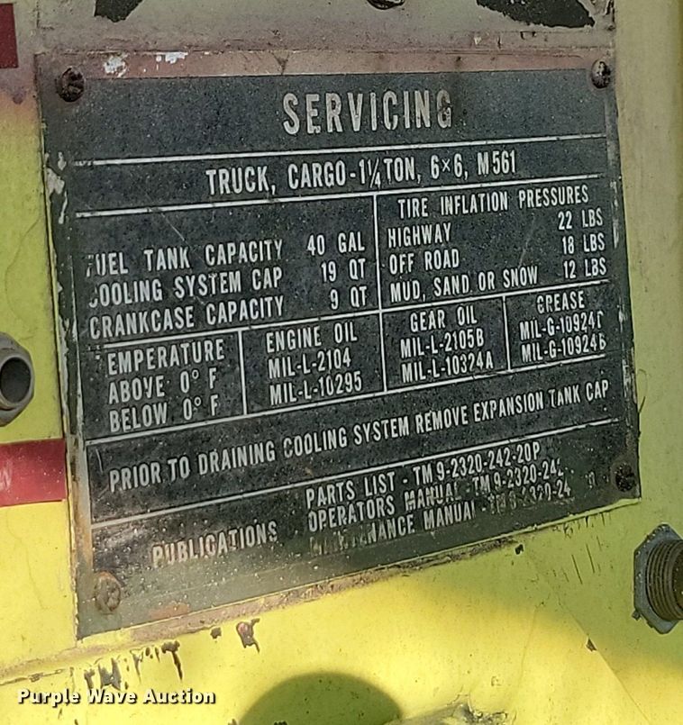 image for item OD9612 1973 Consolidated Diesel Electric M561 fire truck