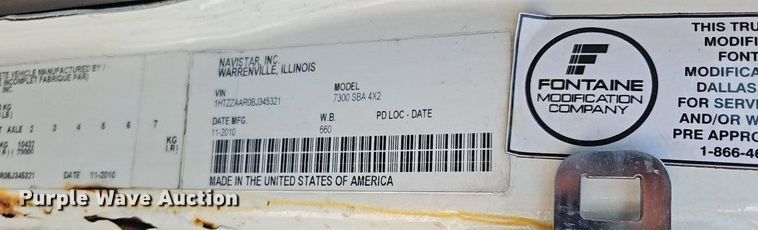 image for item OF9817 2011 International  7300 refuse truck