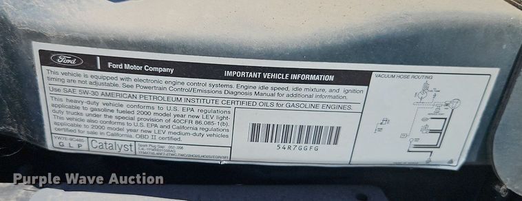 image for item OF9830 2000 Ford E250 van