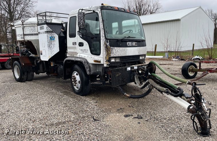 image for item OG9847 1997 GMC  7500 asphalt patch truck