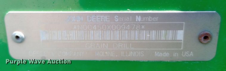 image for item DP1194 John Deere 8350 grain drill