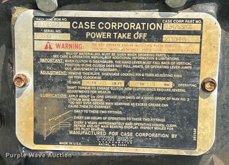 image for item DQ6896 Case IH 4391 irrigation power unit