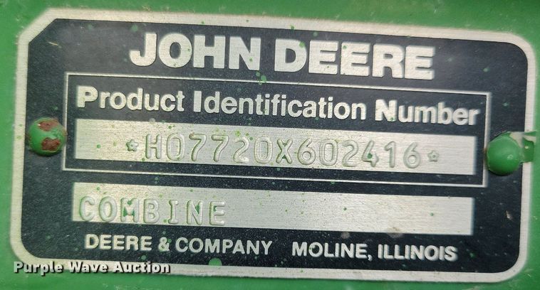 image for item DR4325 1984 John Deere Turbo 7720 combine