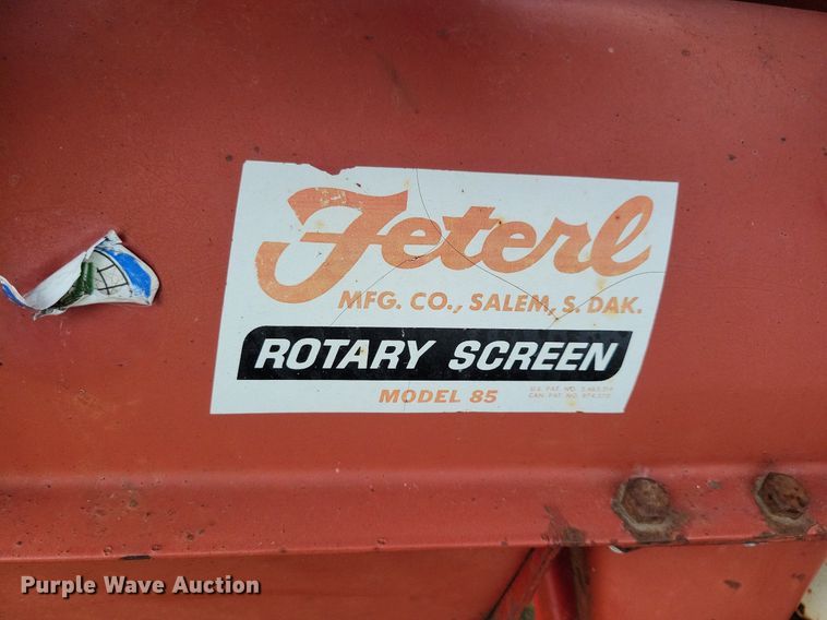 image for item DR4339 Feterl 85 rotary screen grain cleaner