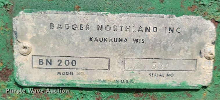 image for item DR4349 Badger BN 200 manure spreader