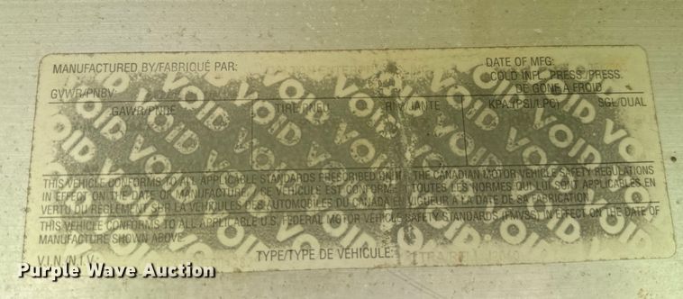 image for item DU3018 2004 Adams horse trailer