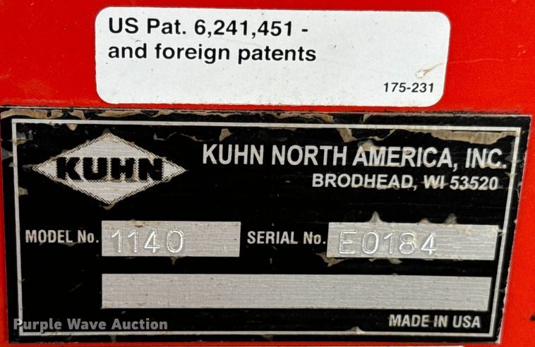 image for item DX0929 Kuhn Knight Prospread 1140 manure spreader