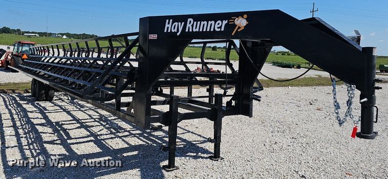 image for item EJ5758 2024 Hay Runner  HRM 242 hay bale trailer