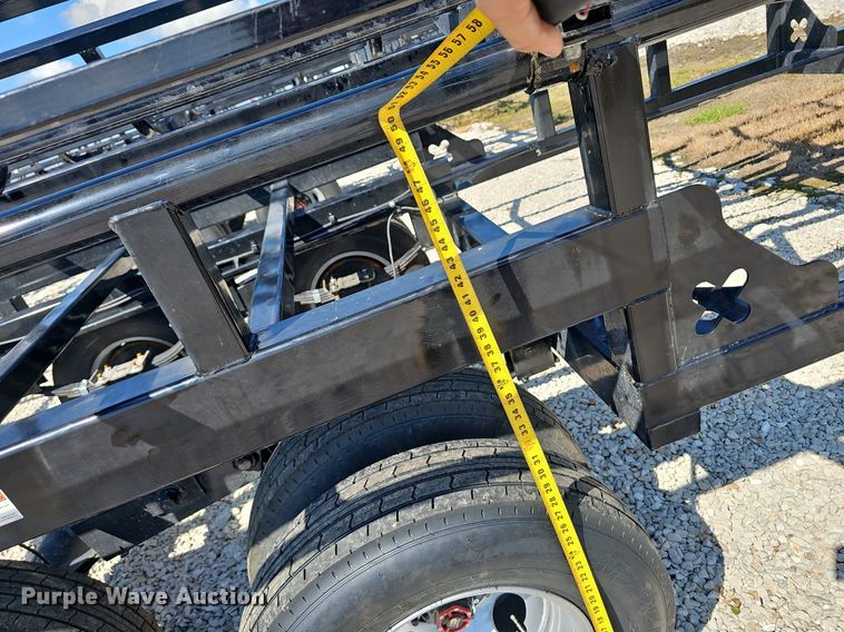 image for item EJ5758 2024 Hay Runner  HRM 242 hay bale trailer