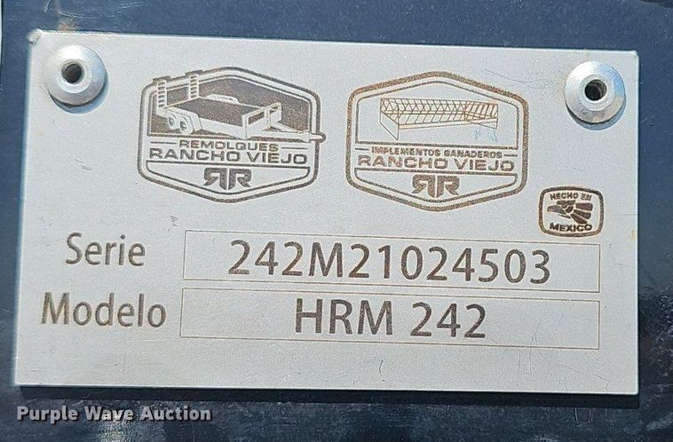 image for item EJ5758 2024 Hay Runner  HRM 242 hay bale trailer