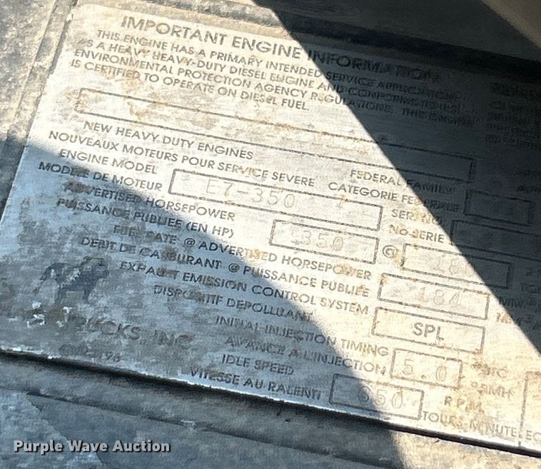 image for item EK4958 1995 Mack CH613 fertilizer delivery truck