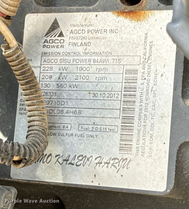 image for item OF9858 2013 RoGator RG900 sprayer