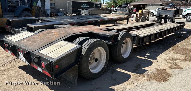 image for item DK6708 1987 Interstate lowboy equipment trailer