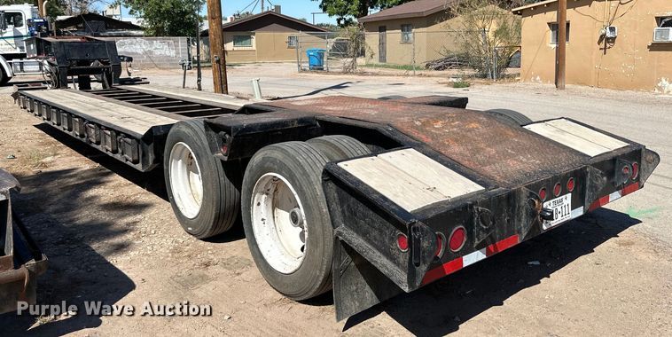 image for item DK6708 1987 Interstate lowboy equipment trailer