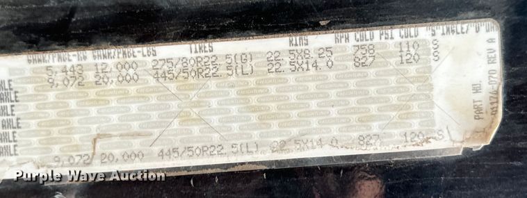 image for item DK6875 2012 Freightliner Cascadia 125DC semi truck