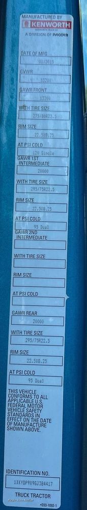 image for item DO6583 2016 Kenworth T680 semi truck