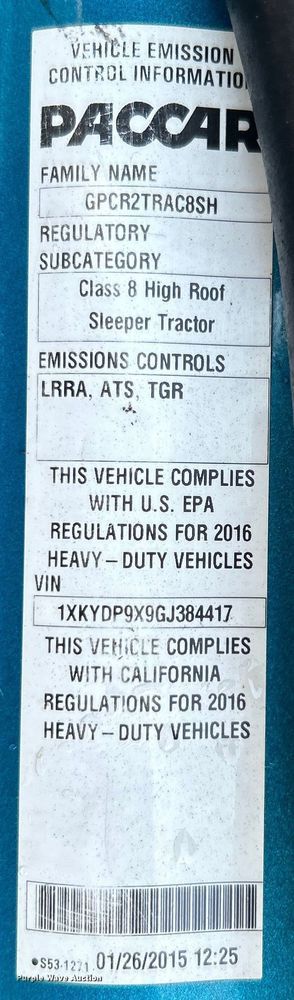 image for item DO6583 2016 Kenworth T680 semi truck