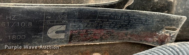 image for item EJ4435 1997 Volvo  WG64T crane truck