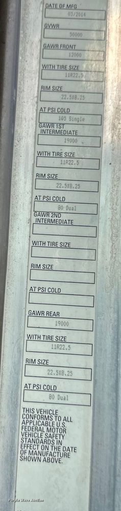 image for item EJ6363 2015 Kenworth  T660 semi truck