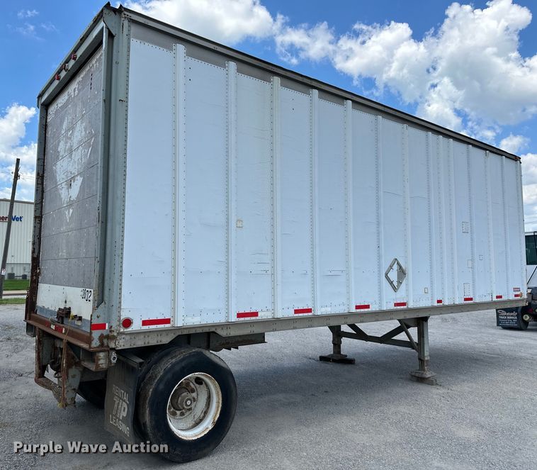 image for item EJ6367 1988 Fruehauf  dry van trailer