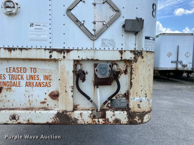 image for item EJ6367 1988 Fruehauf  dry van trailer