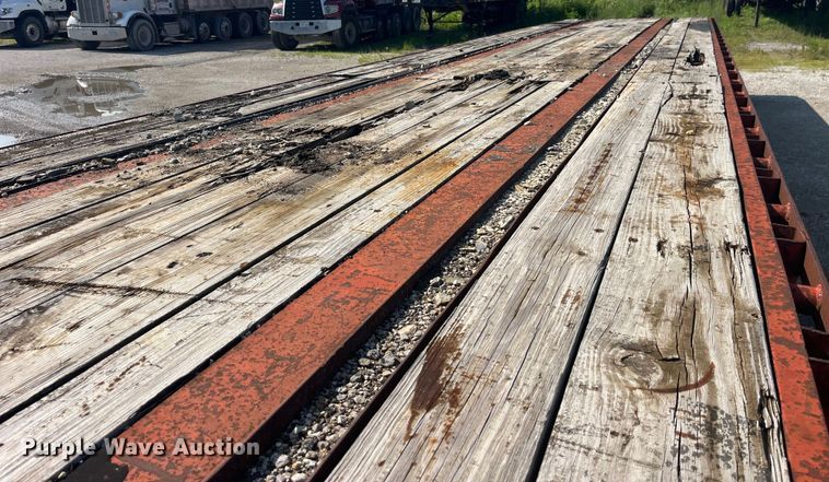 image for item EK8799 1986 Fruehauf  PB100-T2W-48XW flatbed trailer