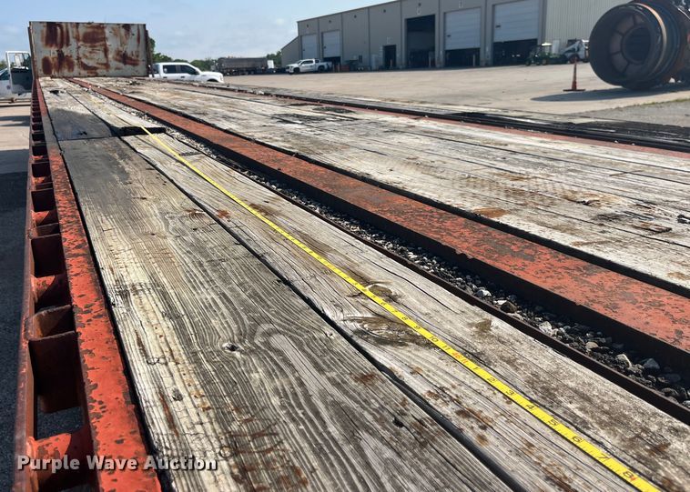 image for item EK8799 1986 Fruehauf  PB100-T2W-48XW flatbed trailer