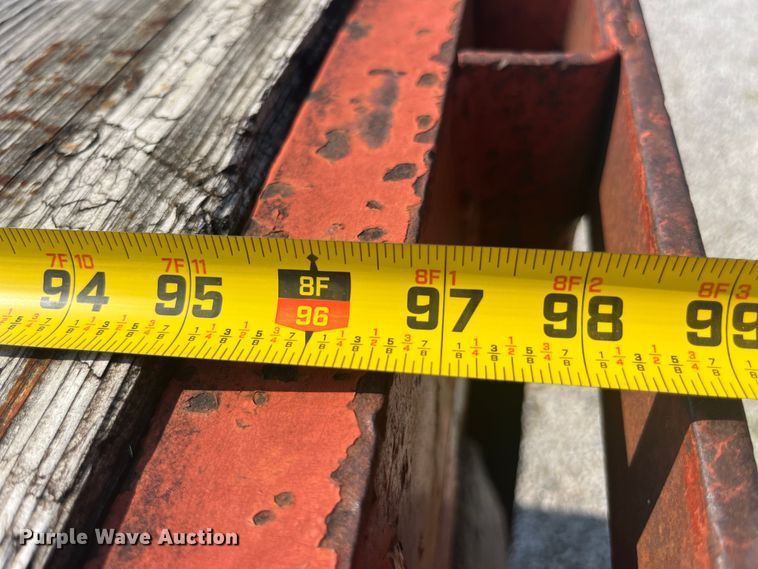 image for item EK8799 1986 Fruehauf  PB100-T2W-48XW flatbed trailer