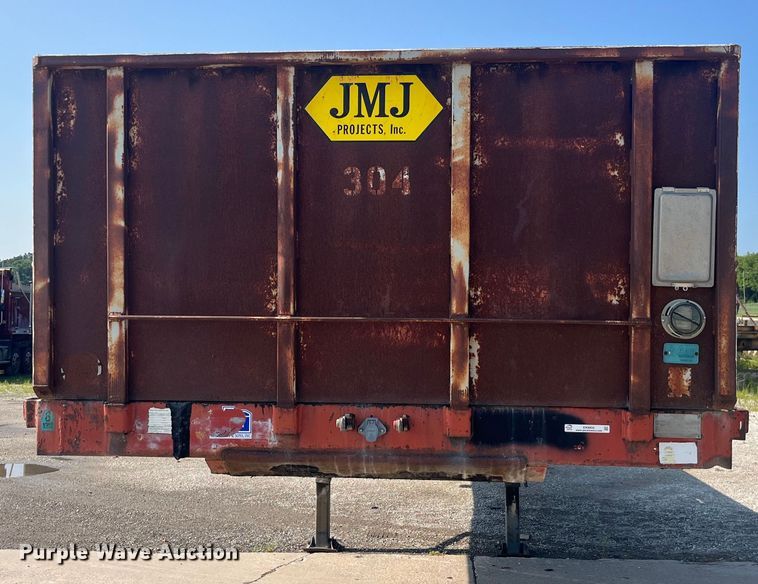 image for item EK8800 1986 Fruehauf  PB100-T2W-48XW flatbed trailer