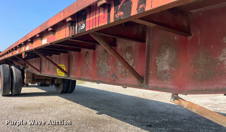 image for item EK8800 1986 Fruehauf  PB100-T2W-48XW flatbed trailer