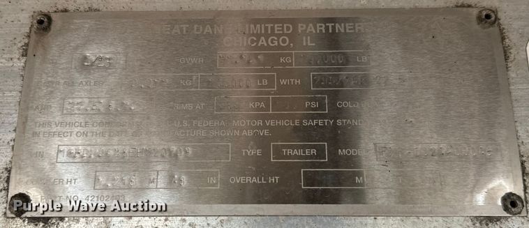 image for item LF9865 2013 Great Dane FXP-0024-00048 flatbed trailer