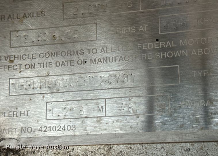 image for item LF9866 2013 Great Dane  FXP-0024-00048 flatbed trailer